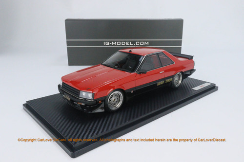 Ignition Model 1/18 Nissan Skyline 2000 RS-Turbo (R30) Red/Black (IG2349) resin car model available now