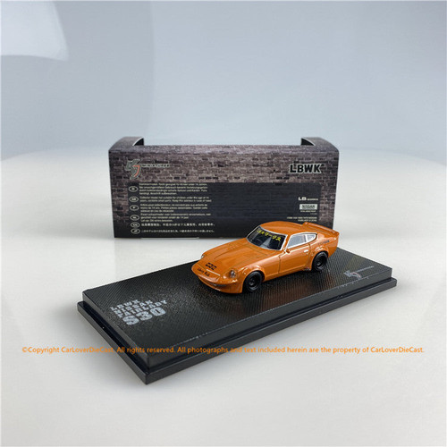 KJ Miniatures 1:64 LBWK Nissan FairLady S30 KJ64003OR(KJ002-1/KJ002-2) (orange / Metallic Red)    diecast car model available now