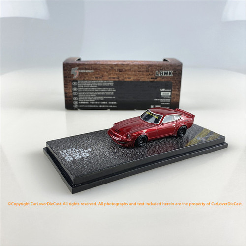 KJ Miniatures 1:64 LBWK Nissan FairLady S30 KJ64003OR(KJ002-1/KJ002-2) (orange / Metallic Red)    diecast car model available now