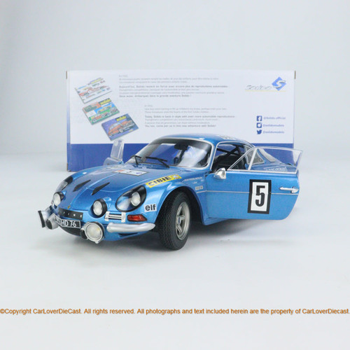 Solido 1:18 ALPINE A110 1600S J.P. NICOLAS/ J. TODT OLYMPIA RALLY 1972 (S1804205) Diecast Car Model Available Now