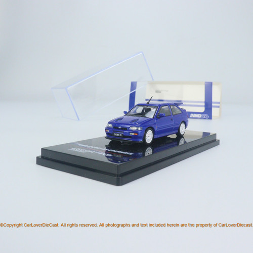 INNO 1:64 FORD ESCORT RS COSWORTH Metallic Blue Right Hand Drive with OZ Rally Racing Wheels  (IN64-FERS-BLURHDOZ) Diecast Car Model Available Now