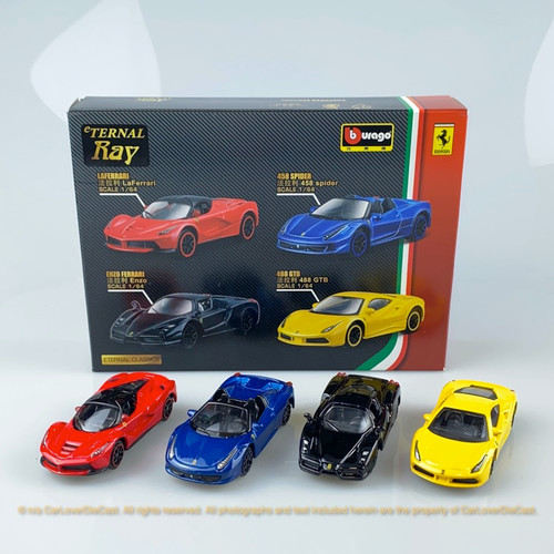 Bburago 1:64 Ferrari 4 in 1 pack (18-56100) Diecast Car Model Available Now