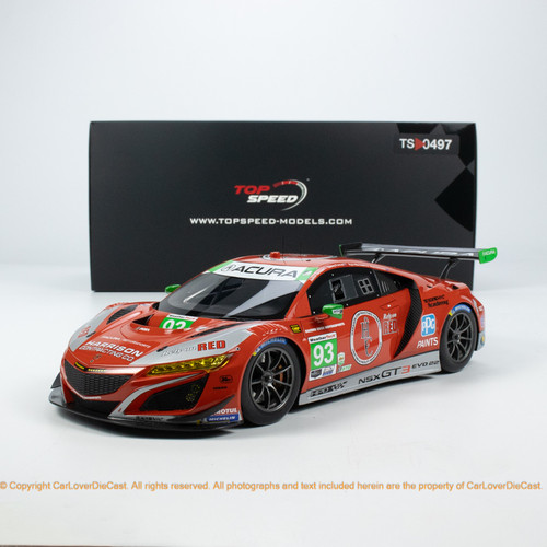 TopSpeed 1:18 Acura NSX GT3 EVO22 #93 (TS0497) Resin Car Model Available Now