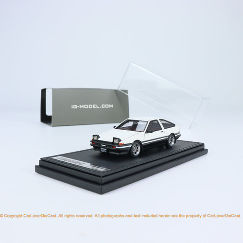 Ignition Model 1:43 Toyota Sprinter Trueno 3Dr GT Apex (AE86) White/Black (IG2942) Resin Car Model Available Now