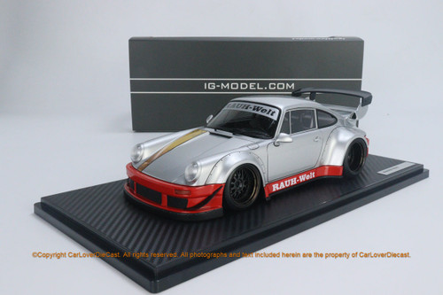 Ignition Model 1:18 RWB 930 Silver/Red (IG2480) Resin Car Model Available Now