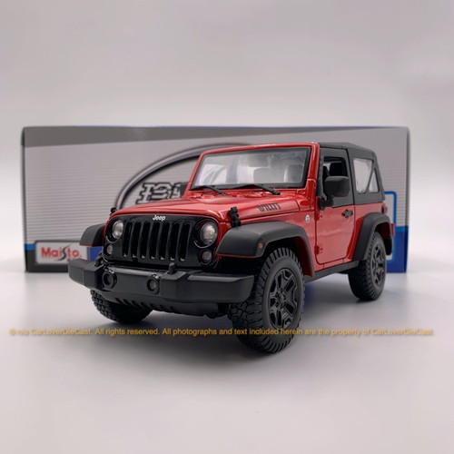 Maisto 1:18 Jeep Wrangler 2014 Red (10-31676) Diecast Car Model Available Now