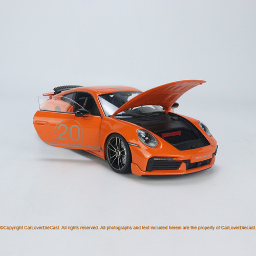 MiniChamps 1:18 Porsche 911 (992) Turbo S Coupe Sport Design 2021 - China 20th Anniversary Edition Orange (113069074) Car Model Available Now