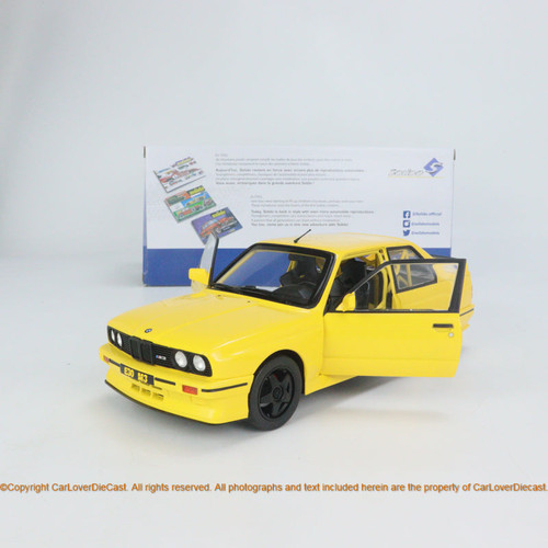 Solido 1:18 BMW E30 M3 Dakar Yellow Street Fighter 1990 ( S1801513 ) Diecast car model available now