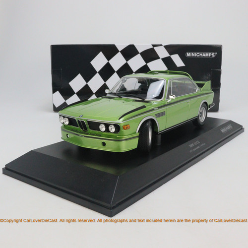 MINICHAMPS 1:18 BMW 3.0 CSL - 1973 - WHITE/BLACK/GREEN (155028136/134/132) Diecast Sealed Car Model Available now