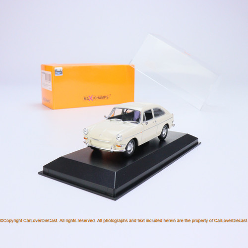 MINICHAMPS 1:43 VOLKSWAGEN 1600 TL - 1966 -CREAM (940055320) Diecast Car Model Available Now