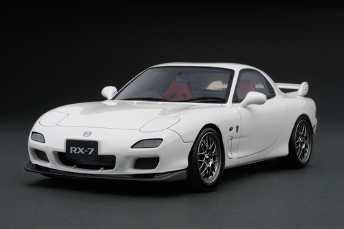 Ignition Model 1:18 MAZDA RX-7 (FD3S) Spirit R Type A White (IG3606) Resin Car Model Available In Q1 2025 Pre Order Now