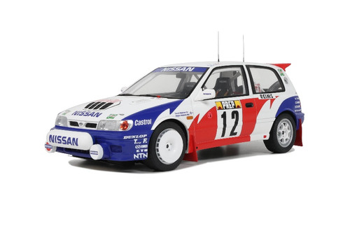 OTTO Mobile 1:18 NISSAN SUNNY GTI-R WHITE TOMMI MAKINEN RALLYE MONTE CARLO 1992 (OT461) Resin Car Model Available In September 2024 Pre Order Now