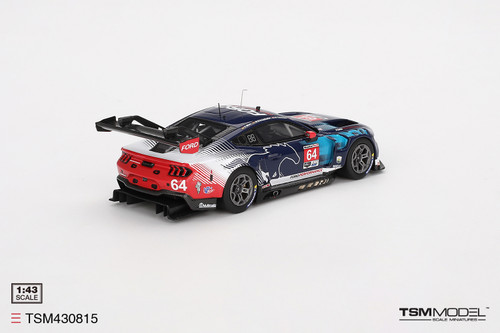 TSM Model 1:43 Ford Mustang GT3 #64 Ford Multimatic Motorsports 2024 IMSA Daytona 24hrs (TSM430815) Resin Car Model Available In November 2024 Pre Order Now