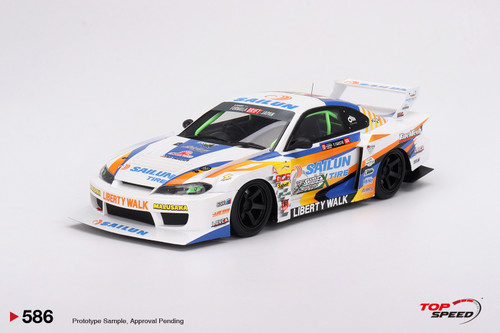 TopSpeed 1:18 Nissan LB-Super Silhouette S15 SILVIA #555 2023 Formula Drift Japan (TS0586) Resin Car Model Available In November 2024 Pre Order Now