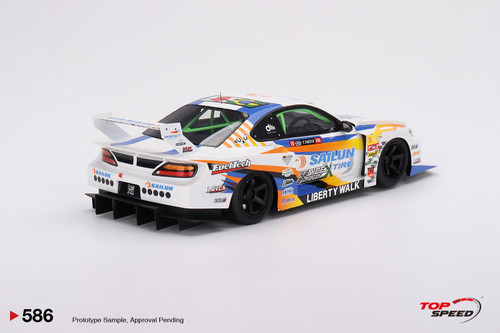 TopSpeed 1:18 Nissan LB-Super Silhouette S15 SILVIA #555 2023 Formula Drift Japan (TS0586) Resin Car Model Available In November 2024 Pre Order Now