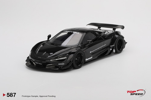 TopSpeed 1:18 McLaren 720S LB★Works Black TAS 2024 (TS0587) Resin Car Model Available In November 2024 Pre Order Now