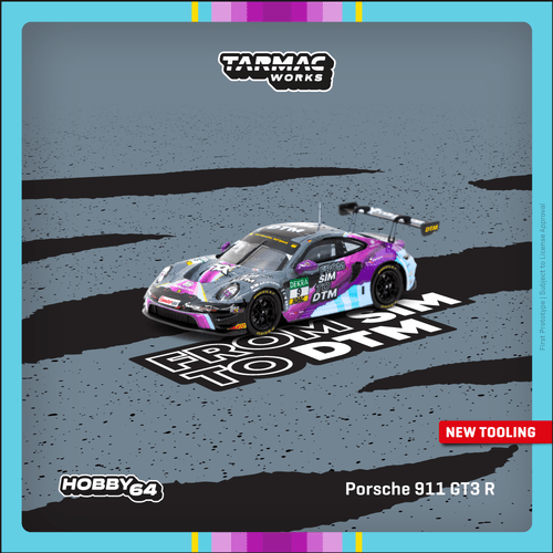 Tarmac Works 1:64 Porsche 911 GT3 R DTM 2023 Tim Heinemann (T64-084-23DTM09) Diecast Car Model Available In January 2025 Pre Order Now