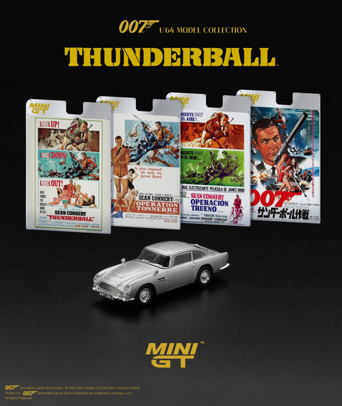 Mini GT 1:64 Aston Martin DB5 “Thunderball”  (MGT00901-007ECH) Diecast Car Model Available In December 2024 Pre Order Now