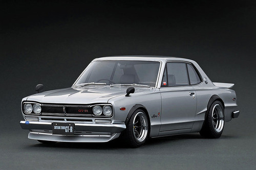 Ignition Model 1:18 Nissan Skyline 2000 GT-R (KPGC10) Silver (IG3614) Resin Car Model Available In Q1 2025 Pre Order Now