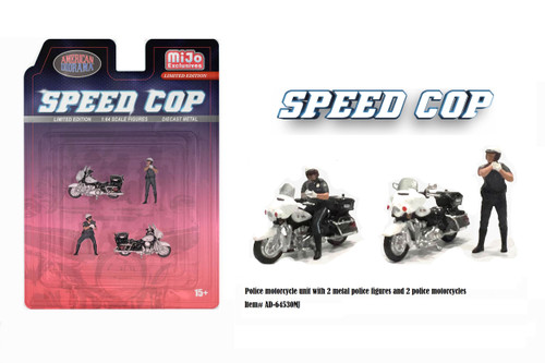 American Diorama 1:64 Figure - The Fanatics / Speed Cop (AD-2420 / AD-64530MJ) Diecast Model Available In December 2024 Pre Order Now