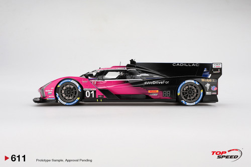 TopSpeed 1:18 Cadillac V-Series.R #01 Cadillac Racing 2024 IMSA Petit Le Mans Winner (TS0611) Resin Car Model Available In May 2025 Pre Order Now