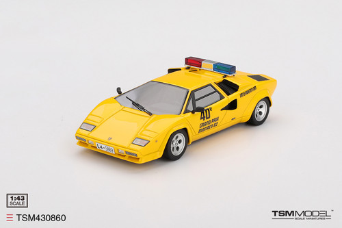 TSM Model 1:43 Lamborghini Countach 1982 GRAND PRIX MONACO Pace Car (TSM430860) Resin Car Model Available In September 2025 Pre Order Now