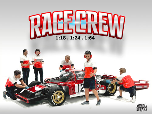 American Diorama 1:18 / 1:24 Race Crew (AD-25001-AD-25006 / AD-19001-AD-19006) Resin Model Available In August 2025 Pre Order Now