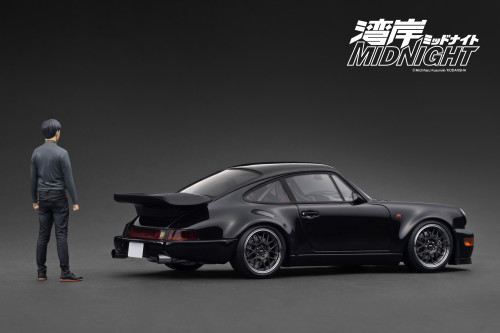 Ignition Model 1:18 Blackbird (964) Black WANGAN MIDNIGHT  With Mr. Tatsuya Shima (IG3593) Resin Car Model Available In Q1 2026 Pre Order Now