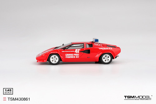 TSM Model 1:43 Lamborghini Countach 1983 GRAND PRIX MONACO Pace Car (TSM430861) Resin Car Model Available In November 2025 Pre Order Now