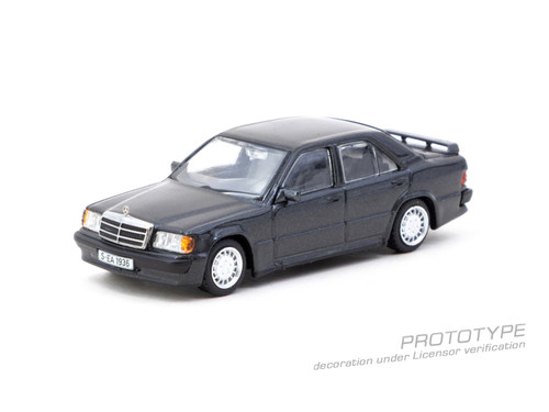 Tarmac Works 1:64 Mercedes-Benz 190 E 2.3-16 Blue-Black metallic (T64G-047-BK) Diecast Car Model Available In January 2026 Pre Order Now
