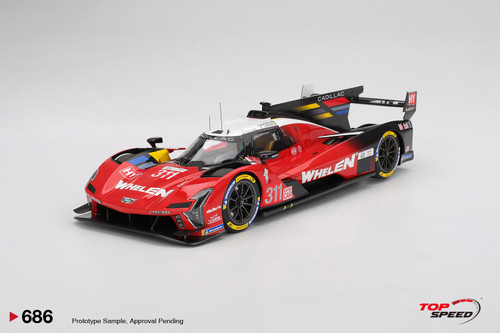 TopSpeed 1:18 Cadillac V-Series.R #311 CADILLAC WHELEN  2025  Le Mans 24 Hrs (TS0686) Resin Car Model Available In January 2026 Pre Order Now