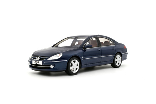 OTTO Mobile 1:18 PEUGEOT 607 3.0 V6 PHASE 2 BLUE MONTEBELLO 2008 (OT485) Resin Car Model Available In December 2025 Pre Order Now