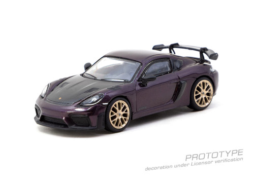 Tarmac Works 1:64 Porsche Cayman GT4RS Amethyst Metallic (T64S-022-PM) Diecast Car Model Available In March 2026 Pre Order Now