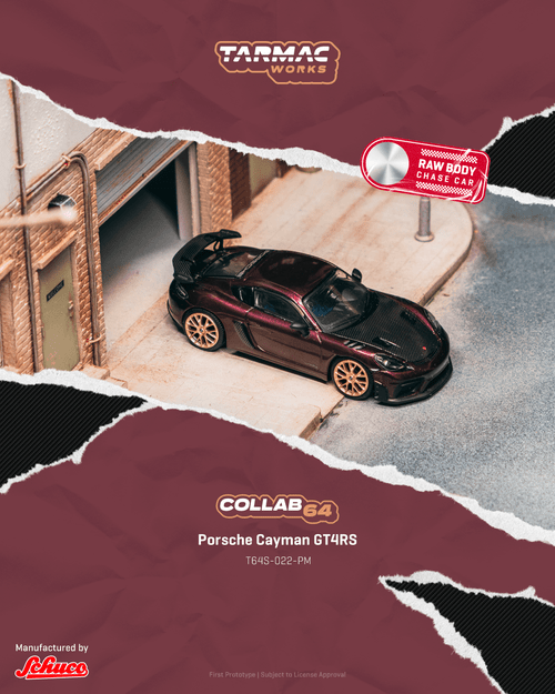 Tarmac Works 1:64 Porsche Cayman GT4RS Amethyst Metallic (T64S-022-PM) Diecast Car Model Available In March 2026 Pre Order Now