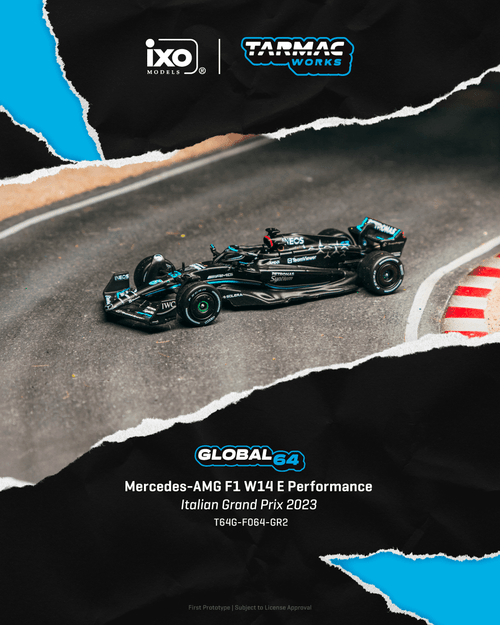 Tarmac Works 1:64 Mercedes-AMG F1 W14 E Performance Italian Grand Prix 2023 (T64G-F064-GR2) Diecast Car Model Available In April 2026 Pre Order Now