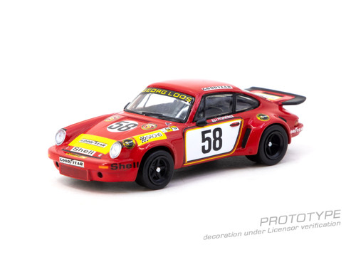 Tarmac Works 1:64 Porsche 911 Carrera RSR 3.0 24h Le Mans 1975 #58 (T64S-024-75LM58) Diecast Car Model Available In April 2026 Pre Order Now