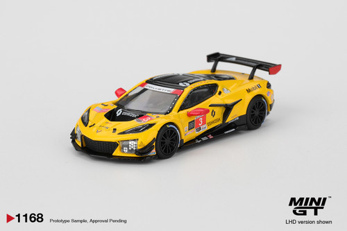 Mini GT 1:64 Chevrolet Corvette Z06 GT3.R #3  Corvette Racing by Pratt Miller Motorsports (MGT01168) Diecast Car Model Available In March 2026 Pre Order Now