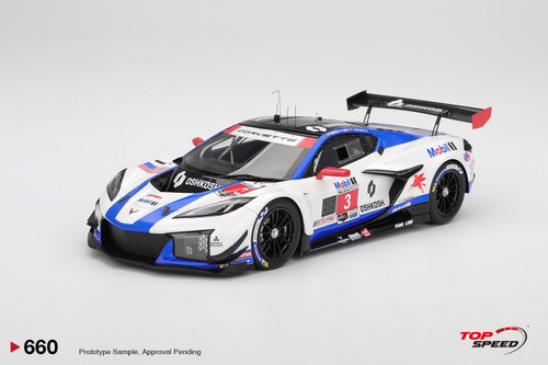 TopSpeed 1:18 Chevrolet Corvette Z06 GT3.R #3  Corvette Racing by Pratt Miller Motorsports (TS0660) Resin Car Model Available In May 2026 Pre Order Now