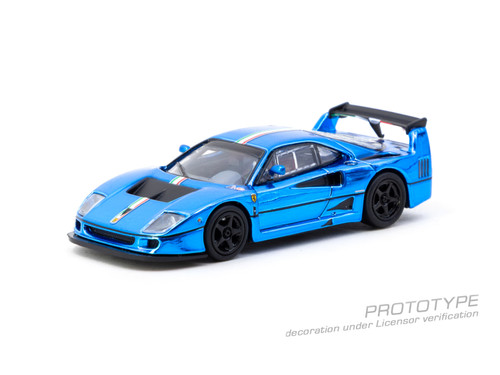 Tarmac Works 1:64 Ferrari F40 LM Chrome Blue (T64-075-BC) Diecast Car Model Available In May 2026 Pre Order Now