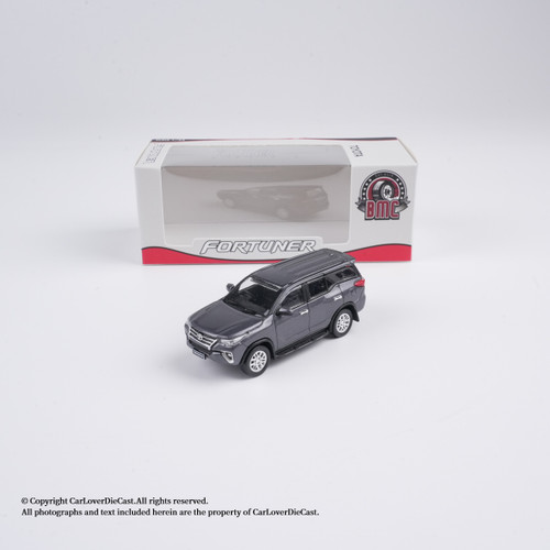 BM Creations 1:64 Toyota Fortuner 2018 - Dark Gray Silver  ( 64B0475/ 64B0476) Diecast Car Model Available Now