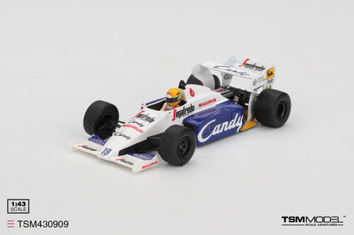 TSM Model 1:43 Toleman TG184 #19 Ayrton Senna 1984 Monaco Grand Prix 2nd Place (TSM430909) Resin Car Model Available In May 2026 Pre Order Now