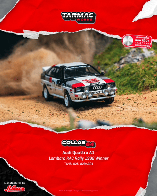 Tarmac Works 1:64 Audi Quattro A1 Lombard RAC Rally 1982 (T64S-025-82RAC01) Diecast Car Model Available In June 2026 Pre Order Now