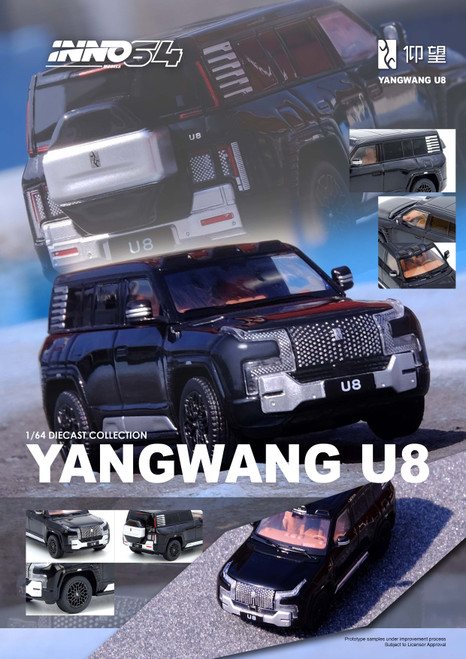 INNO 1:64 YANGWANG U8 Black (IN64-YWU8-BLACK) Diecast Car Model Available In March 2026 Pre Order Now