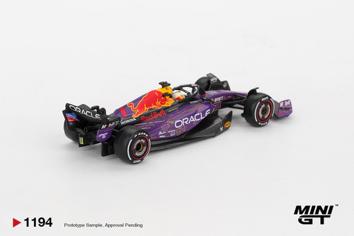 Mini GT 1:64 Oracle Red Bull Racing RB19 #1 Max Verstappen 2023 F1 2023 Las Vegas GP Winner  (MGT01194) Diecast Car Model Available In May 2026 Pre Order Now