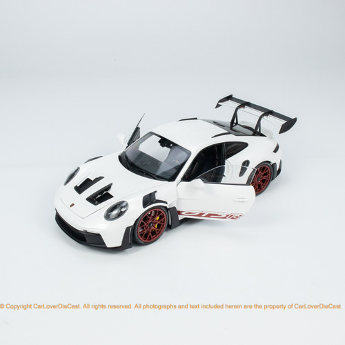 Minichamps 1:18 CLDC Exclusive PORSCHE 911 (992) GT3 RS - 2022 White / Black / Blue (113062024/113062025/113062026) Diecast Car Model Available In December 2023 Pre Order Now