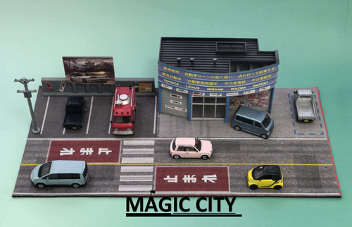 Magic City 1:64 Japanese Car 4S Dealership Blue / Pink (110087/110088) Available In May 2026 Pre Order Now