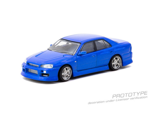 Tarmac Works 1:64 URAS Skyline ER34 Blue (T64G-088-BL) Diecast Car Model Available In August 2026 Pre Order Now