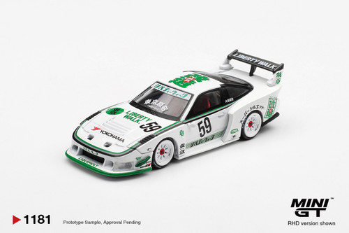 Mini GT 1:64 Nissan LB-Super Silhouette 180SX  White (MGT01181) Diecast Car Model Available In September 2026 Pre Order Now