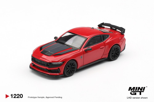 Mini GT 1:64 Ford Mustang Dark Horse Race Red (MGT01220) Diecast Car Model Available In September 2026 Pre Order Now