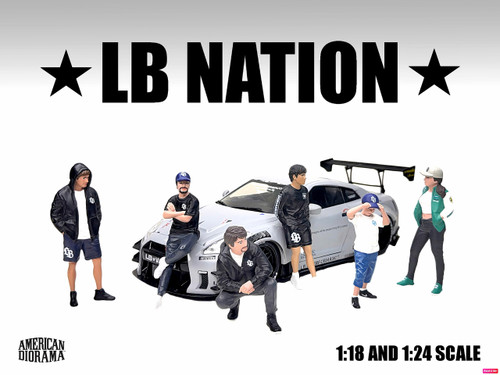 American Diorama 1:18 / 1:24 LB Nation (AD-19501-AD-19506 / AD-25501-AD-25506) Resin Model Available In April 2026 Pre Order Now